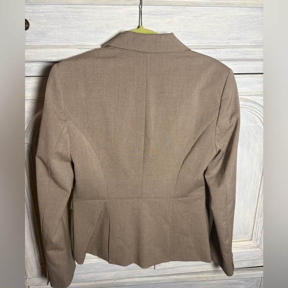 The Limited Taupe Tailored Double Button Power Blazer Office Career Classic - Picture 6 of 7